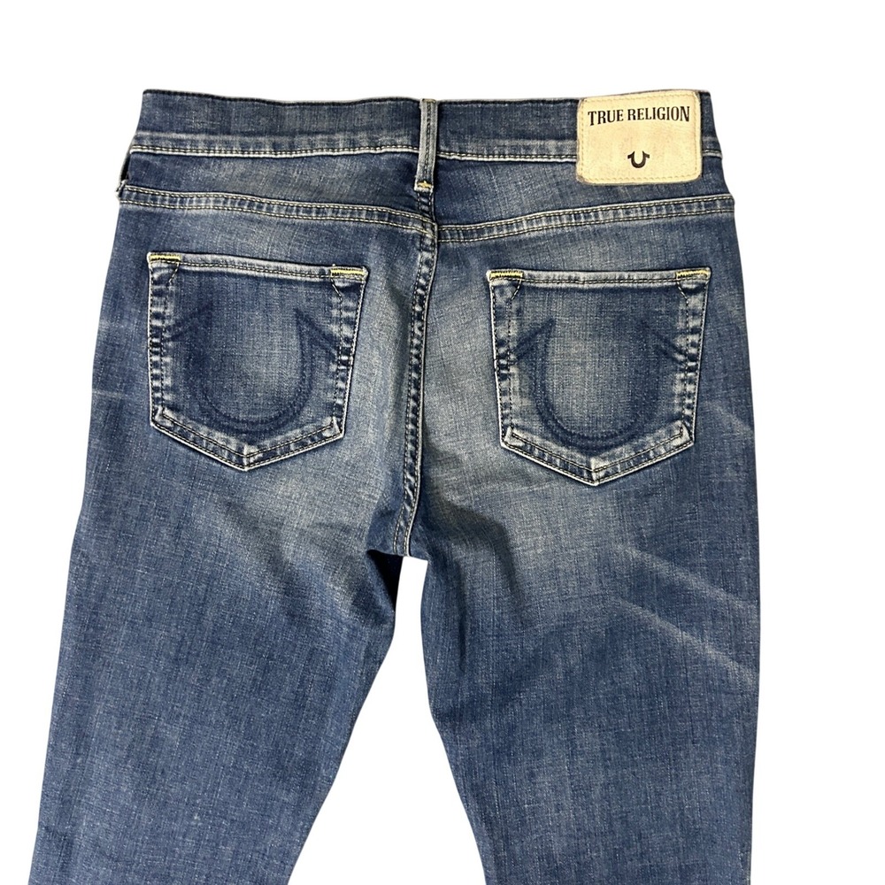 True Religion Halle Super Skinny Jeans Womens 26 Blue Horseshoe Pockets 26x26